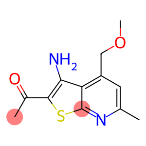 1-[3-amino-4-(methoxymethyl)-6-methylthieno[2,3-b]pyridin-2-yl]ethanone