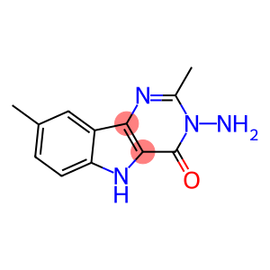 3-amino-2,8-dimethyl-3,5-dihydro-4H-pyrimido[5,4-b]indol-4-one