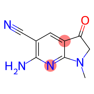 6-AMINO-1-METHYL-3-OXO-2,3-DIHYDRO-1H-PYRROLO[2,3-B]PYRIDINE-5-CARBONITRILE