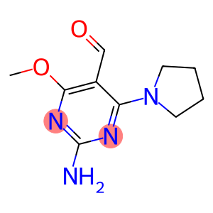 2-AMINO-4-METHOXY-6-PYRROLIDIN-1-YLPYRIMIDINE-5-CARBALDEHYDE