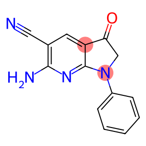 6-AMINO-3-OXO-1-PHENYL-2,3-DIHYDRO-1H-PYRROLO[2,3-B]PYRIDINE-5-CARBONITRILE