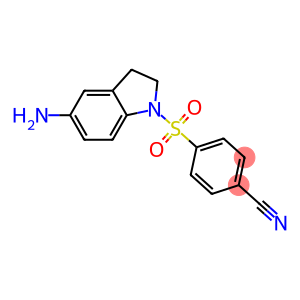 4-[(5-amino-2,3-dihydro-1H-indole-1-)sulfonyl]benzonitrile