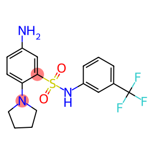 5-AMINO-2-PYRROLIDIN-1-YL-N-(3-TRIFLUOROMETHYL-PHENYL)-BENZENESULFONAMIDE