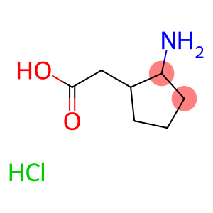 2-Aminocyclopentaneacetic acid HCl