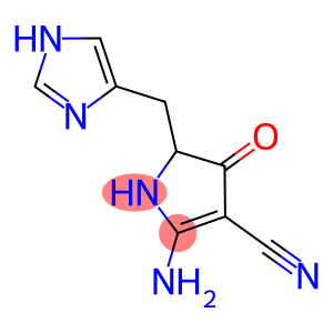 2-AMINO-5-(1H-IMIDAZOL-4-YLMETHYL)-4-OXO-4,5-DIHYDRO-1H-PYRROLE-3-CARBONITRILE