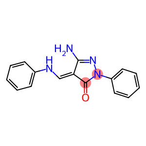 5-amino-4-(anilinomethylene)-2-phenyl-2,4-dihydro-3H-pyrazol-3-one