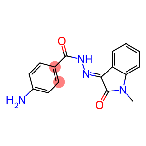 4-amino-N'-(1-methyl-2-oxo-1,2-dihydro-3H-indol-3-ylidene)benzohydrazide