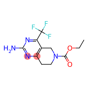 2-AMINO-6-ETHOXYCARBONYL-5,6,7,8-TETRAHYDRO-4-(TRIFLUOROMETHYL)PYRIDO-[4,3-D]-PYRIMIDINE