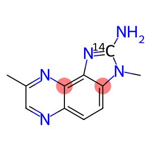 2-AMINO-3,8-DIMETHYLIMIDAZO[4,5-F]QUINOXALINE-2-(14)C