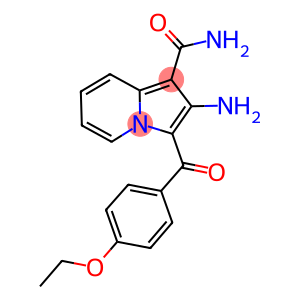2-AMINO-3-(4-ETHOXY-BENZOYL)-INDOLIZINE-1-CARBOXYLIC ACID AMIDE