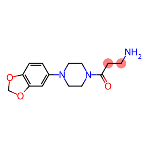 3-AMINO-1-(4-BENZO[1,3]DIOXOL-5-YL-PIPERAZIN-1-YL)PROPAN-1-ONE