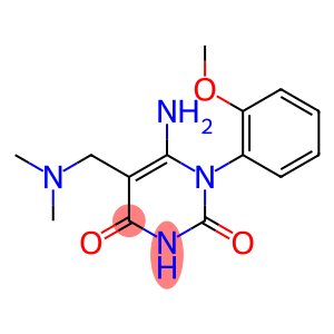 6-AMINO-5-[(DIMETHYLAMINO)METHYL]-1-(2-METHOXYPHENYL)PYRIMIDINE-2,4(1H,3H)-DIONE