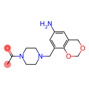 1-{4-[(6-amino-2,4-dihydro-1,3-benzodioxin-8-yl)methyl]piperazin-1-yl}ethan-1-one