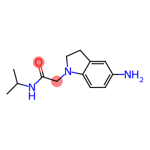 2-(5-amino-2,3-dihydro-1H-indol-1-yl)-N-(propan-2-yl)acetamide