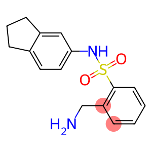 2-(aminomethyl)-N-(2,3-dihydro-1H-inden-5-yl)benzene-1-sulfonamide