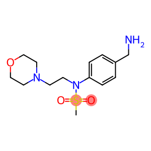 [4-(aminomethyl)phenyl]-N-[2-(morpholin-4-yl)ethyl]methanesulfonamide