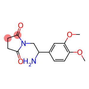 1-[2-amino-2-(3,4-dimethoxyphenyl)ethyl]pyrrolidine-2,5-dione
