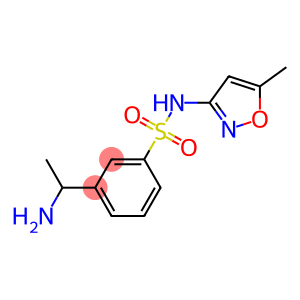 3-(1-aminoethyl)-N-(5-methyl-1,2-oxazol-3-yl)benzene-1-sulfonamide