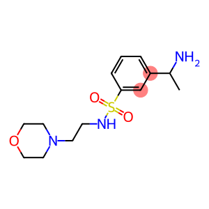 3-(1-aminoethyl)-N-[2-(morpholin-4-yl)ethyl]benzene-1-sulfonamide