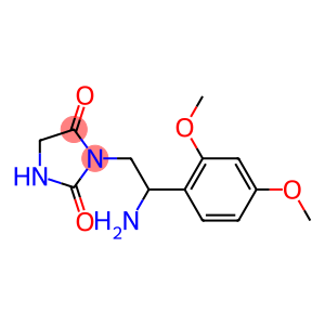 3-[2-amino-2-(2,4-dimethoxyphenyl)ethyl]imidazolidine-2,4-dione