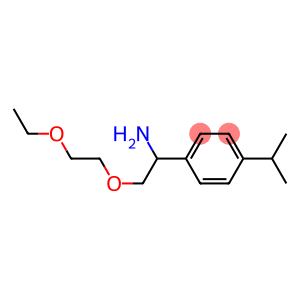 1-[1-amino-2-(2-ethoxyethoxy)ethyl]-4-(propan-2-yl)benzene