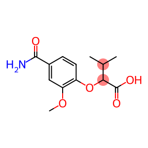 2-[4-(aminocarbonyl)-2-methoxyphenoxy]-3-methylbutanoic acid