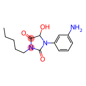 1-(3-aminophenyl)-5-hydroxy-3-pentylimidazolidine-2,4-dione
