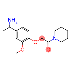 2-[4-(1-aminoethyl)-2-methoxyphenoxy]-1-(piperidin-1-yl)ethan-1-one