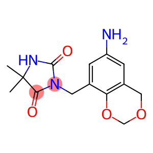 3-[(6-amino-2,4-dihydro-1,3-benzodioxin-8-yl)methyl]-5,5-dimethylimidazolidine-2,4-dione