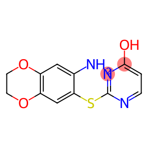 2-[(7-amino-2,3-dihydro-1,4-benzodioxin-6-yl)sulfanyl]pyrimidin-4-ol