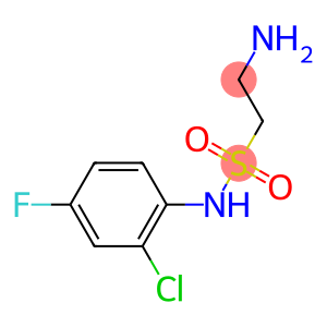 2-amino-N-(2-chloro-4-fluorophenyl)ethane-1-sulfonamide
