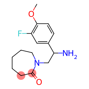 1-[2-amino-2-(3-fluoro-4-methoxyphenyl)ethyl]azepan-2-one