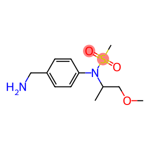 [4-(aminomethyl)phenyl]-N-(1-methoxypropan-2-yl)methanesulfonamide