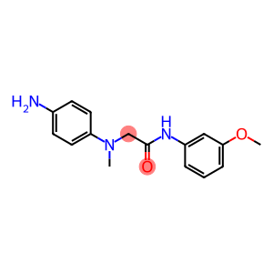 2-[(4-aminophenyl)(methyl)amino]-N-(3-methoxyphenyl)acetamide