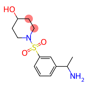 1-{[3-(1-aminoethyl)benzene]sulfonyl}piperidin-4-ol