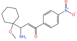 3-AMINO-3-(1-METHOXY-CYCLOHEXYL)-1-(4-NITRO-PHENYL)-PROPENONE