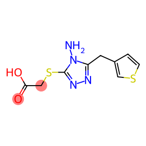 2-{[4-amino-5-(thiophen-3-ylmethyl)-4H-1,2,4-triazol-3-yl]sulfanyl}acetic acid