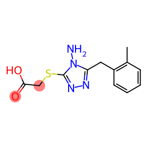 2-({4-amino-5-[(2-methylphenyl)methyl]-4H-1,2,4-triazol-3-yl}sulfanyl)acetic acid