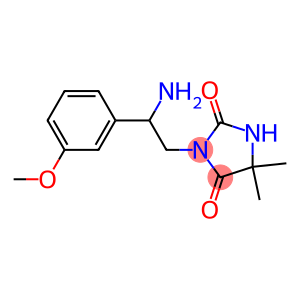 3-[2-amino-2-(3-methoxyphenyl)ethyl]-5,5-dimethylimidazolidine-2,4-dione