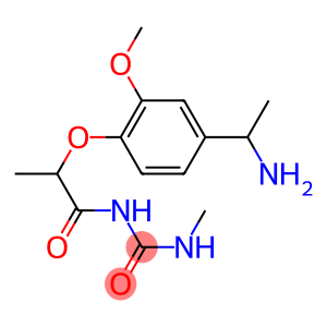 1-{2-[4-(1-aminoethyl)-2-methoxyphenoxy]propanoyl}-3-methylurea