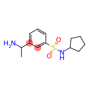 3-(1-aminoethyl)-N-cyclopentylbenzene-1-sulfonamide
