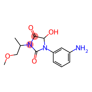 1-(3-aminophenyl)-5-hydroxy-3-(1-methoxypropan-2-yl)imidazolidine-2,4-dione