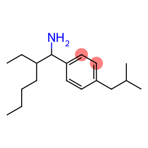 1-(1-amino-2-ethylhexyl)-4-(2-methylpropyl)benzene