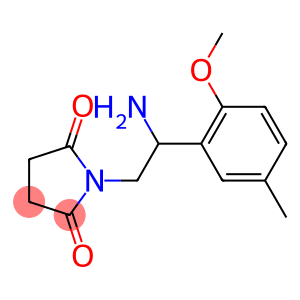 1-[2-amino-2-(2-methoxy-5-methylphenyl)ethyl]pyrrolidine-2,5-dione