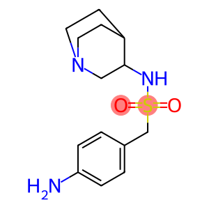 1-(4-aminophenyl)-N-{1-azabicyclo[2.2.2]octan-3-yl}methanesulfonamide