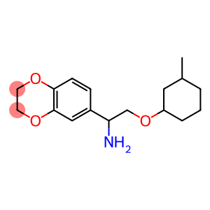 6-{1-amino-2-[(3-methylcyclohexyl)oxy]ethyl}-2,3-dihydro-1,4-benzodioxine