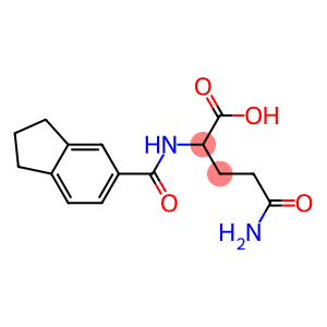 5-amino-2-[(2,3-dihydro-1H-inden-5-ylcarbonyl)amino]-5-oxopentanoic acid