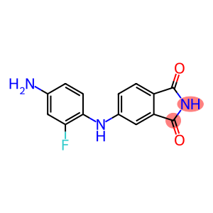 5-[(4-amino-2-fluorophenyl)amino]-2,3-dihydro-1H-isoindole-1,3-dione