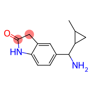 5-[amino(2-methylcyclopropyl)methyl]-2,3-dihydro-1H-indol-2-one