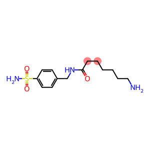 7-amino-N-[(4-sulfamoylphenyl)methyl]heptanamide